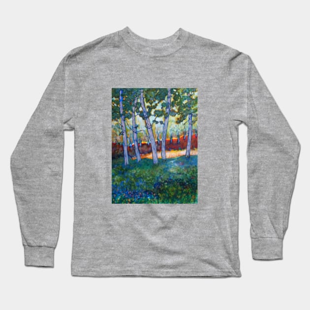 Light thru trees Long Sleeve T-Shirt by AmyKalish